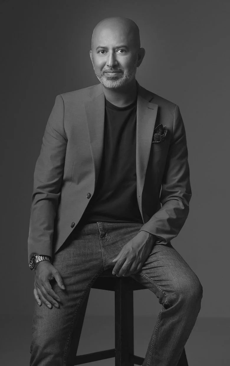 Kevin Lanflo, black and white portrait